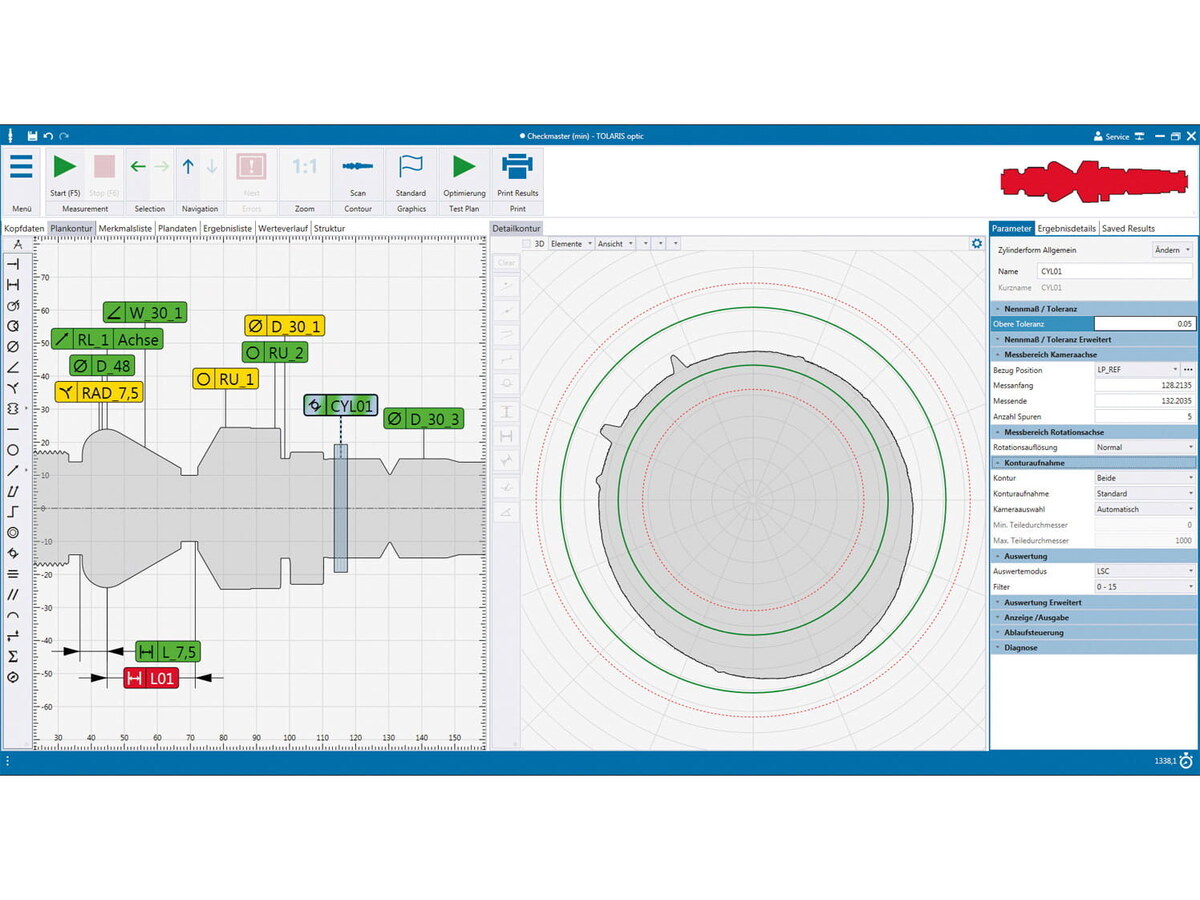 Imagine Tolaris Optic - sistem de măsurare industrială
